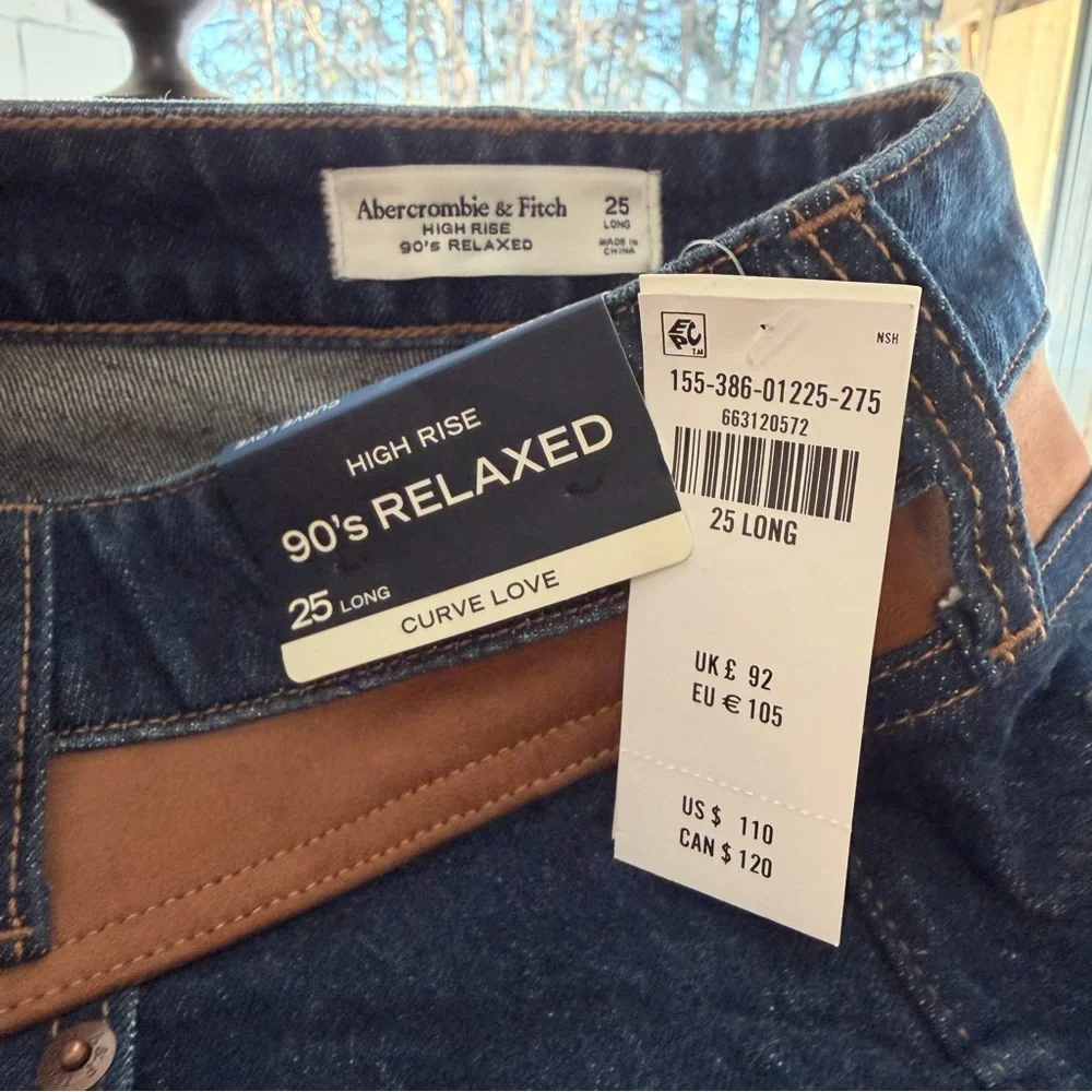 Abercrombie & Fitch Curve Love Cowgirl Western Blue Jeans - Tags On - Picture 9 of 15